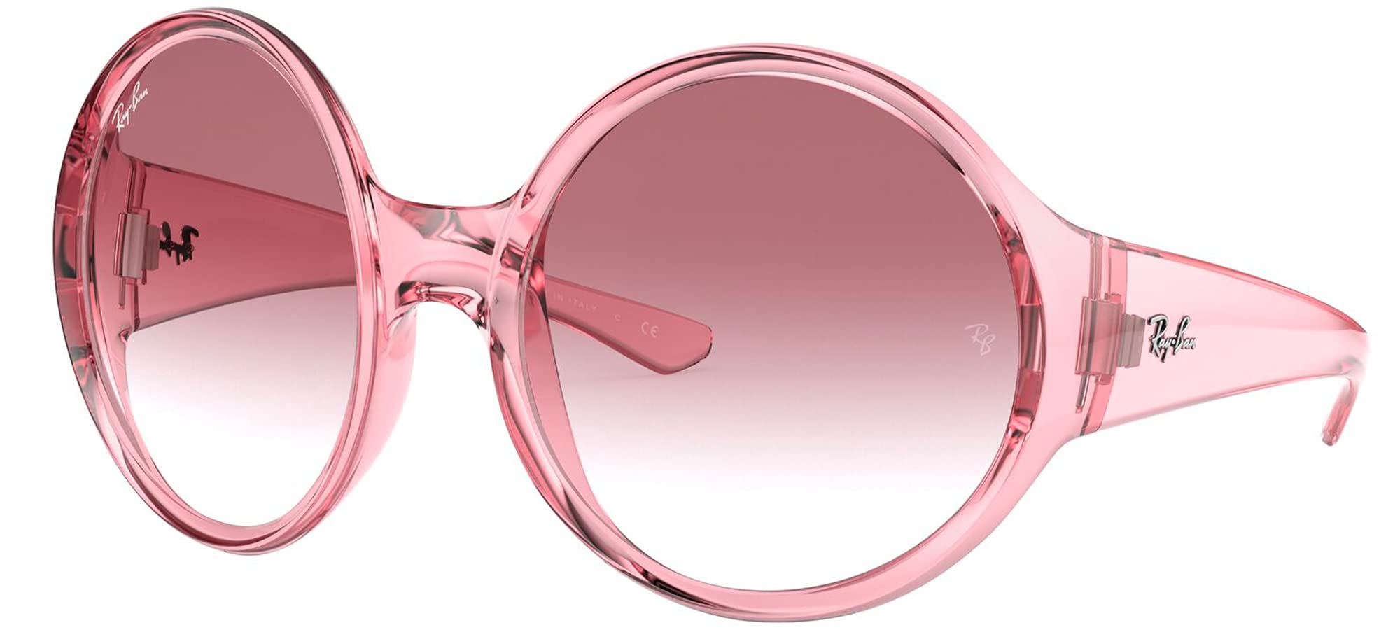

Sunglasses RB4345 TRANSPARENT GRADIENT DARK VIOLET LENS 58 [Ray-Ban] Men s PINK/CLEAR