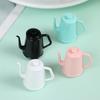 Hot1/12 Dollhouse Miniature Accessories Mini Kettle Teapot Cups Simulation Furniture Tea Pot Kitchen Model Playthings designed for Doll House