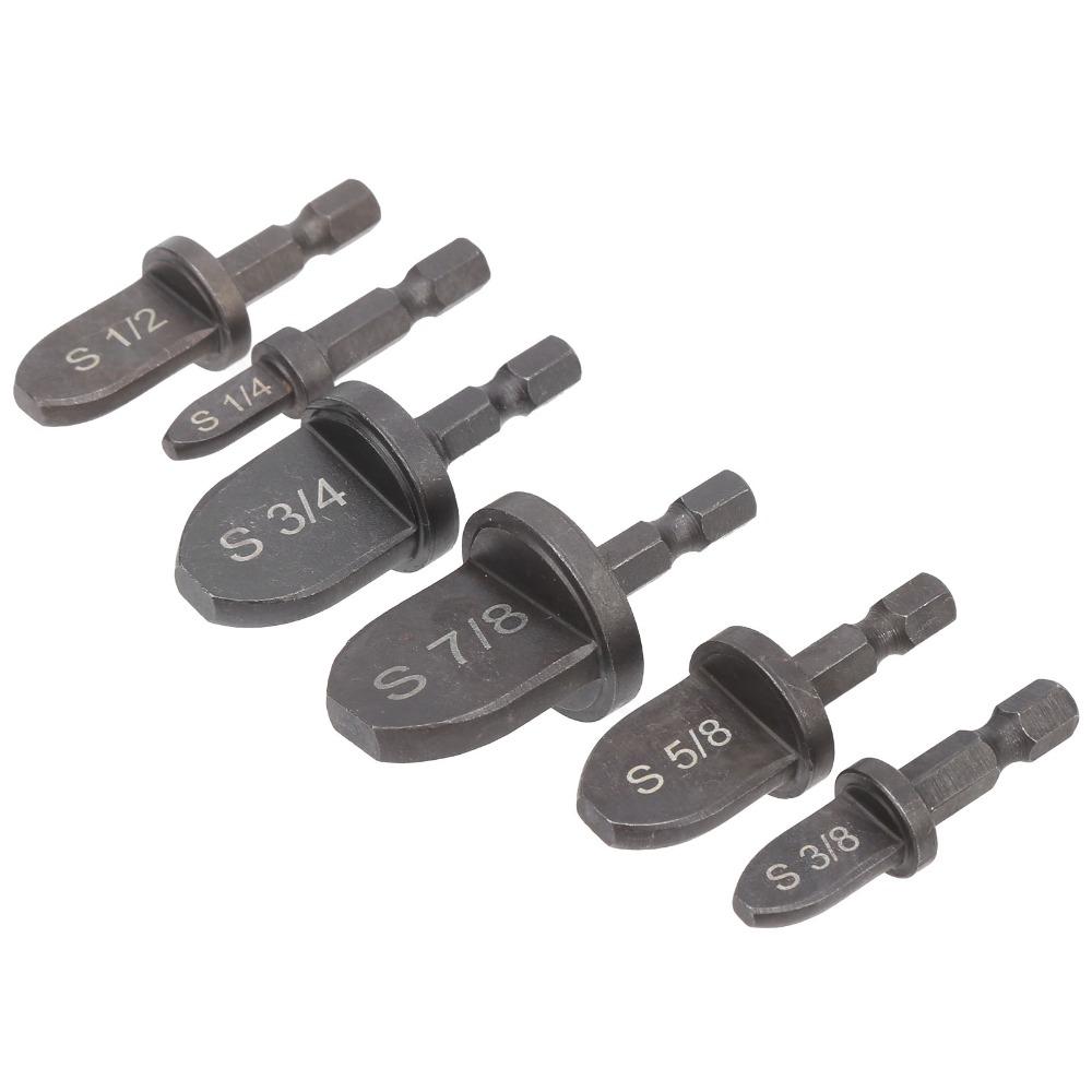 6 PCS Soft Copper Tubing HVAC Swaging Tool Swage Expander Drill Bit  Air Conditioner Installation