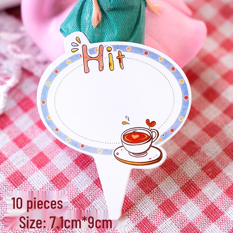 Writable Birthday Cake Decoration Bow with Blessings Card