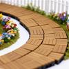 1/4Pcs 1:12 Dollhouse Flooring Simulation Outdoor Floor Bricks Miniature Modular Anti Corrosion Floor Mini Model Furniture Decor