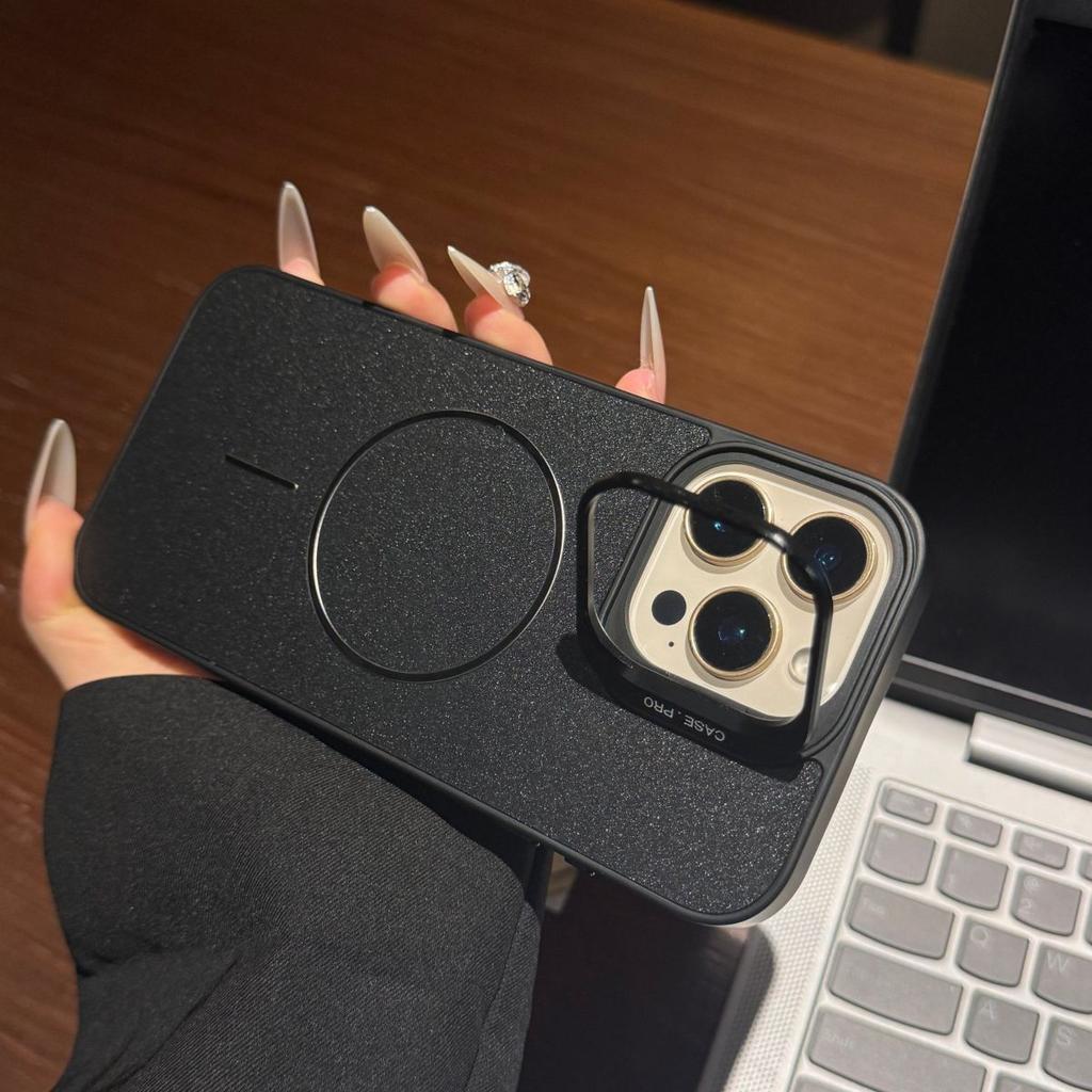 Glitter Fine Magnetic Invisible Lens Stand for 16ProMax Apple Phone Case iPhone15Pro Drop Resistant