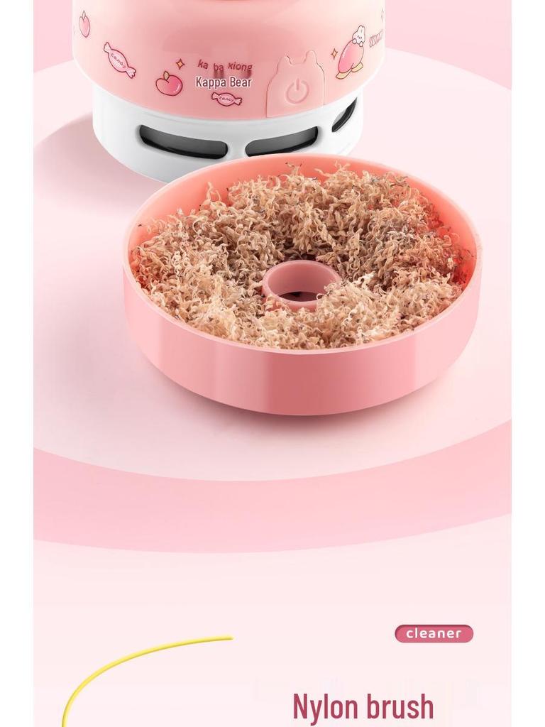Electric Desktop Vacuum Cleaner for Pencil and Eraser Shavings: Ideal for Students and Keyboard Dusting.