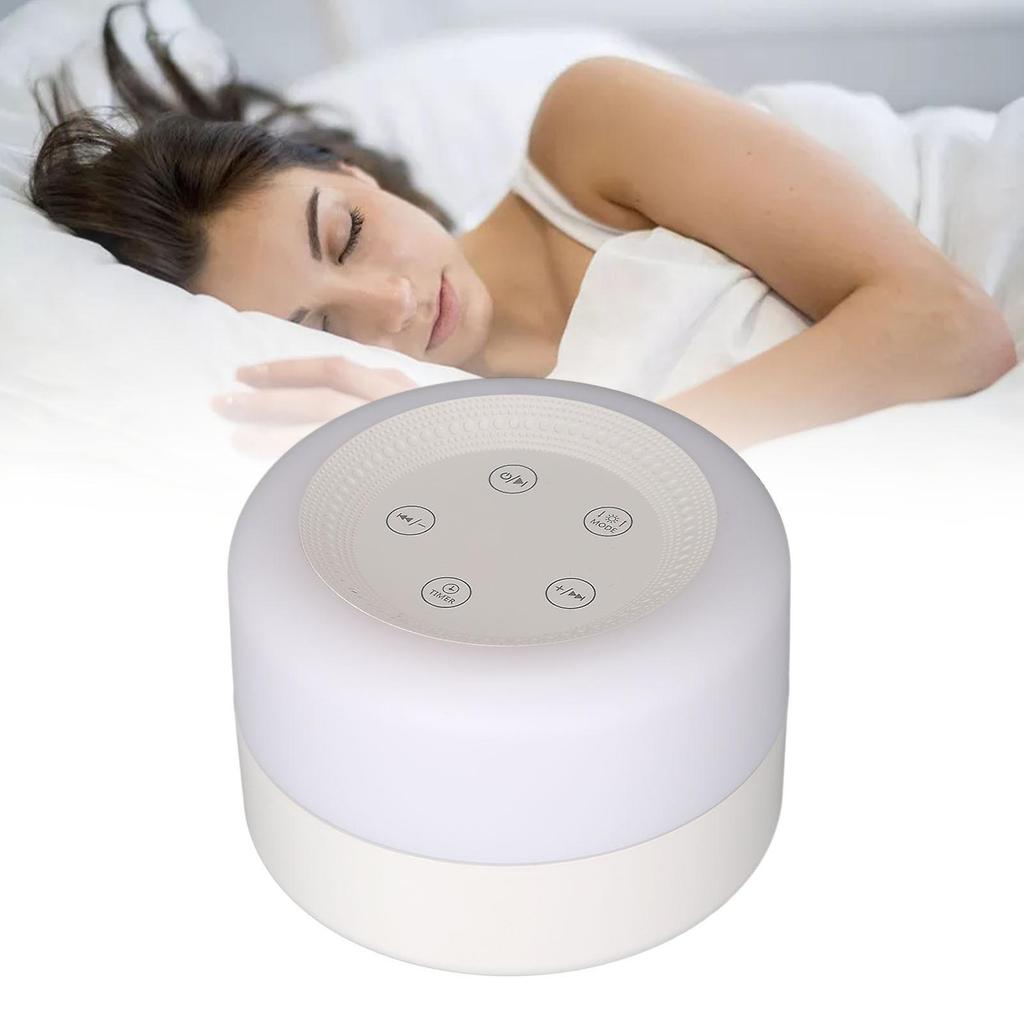 White Noise Device Colorful Light Various Music USB Rechargeable Promote Sleep Sound Machine