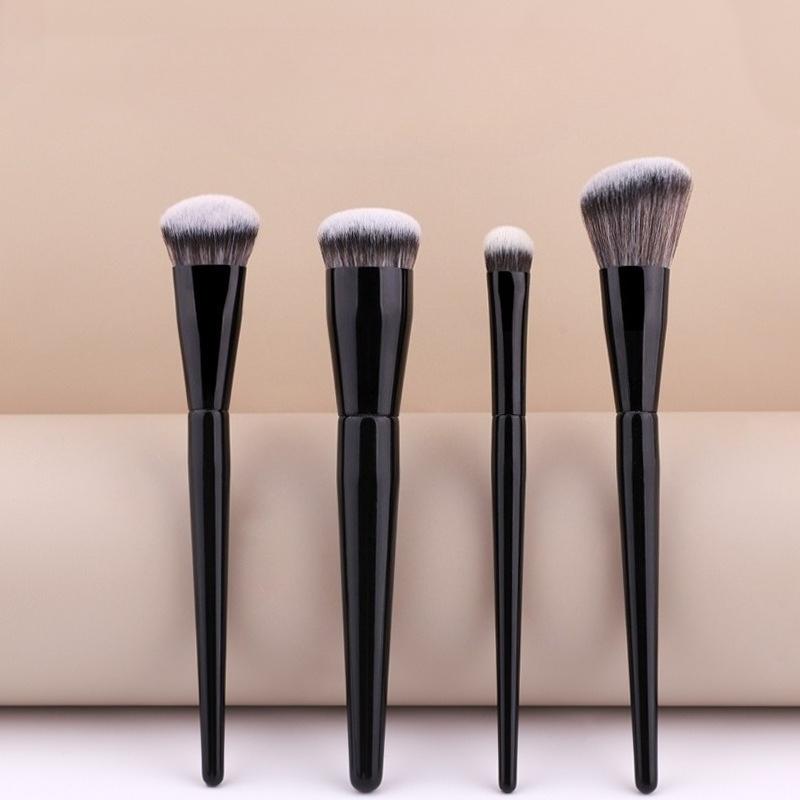 Cream Blush Stippling Brush, Mimics Fingertip Application Soft Synthetic Hair Powder Blusher Makeup Brushes Cosmestic Tools
