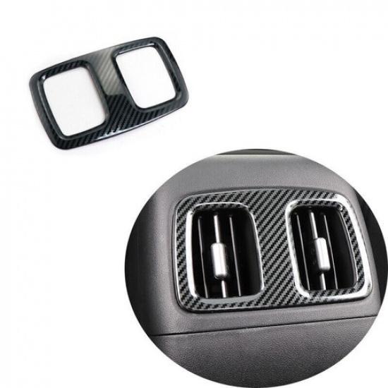For Hyundai Santa Cruz - 2024 Carbon Fiber Steel Rear Vent Cover Trim