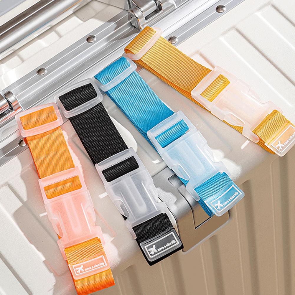 Colorful Luggage Straps For Suitcases Adjustable Suitcases Belts To Carry Bags Lock Buckle Travel Accessory 2024 Trend