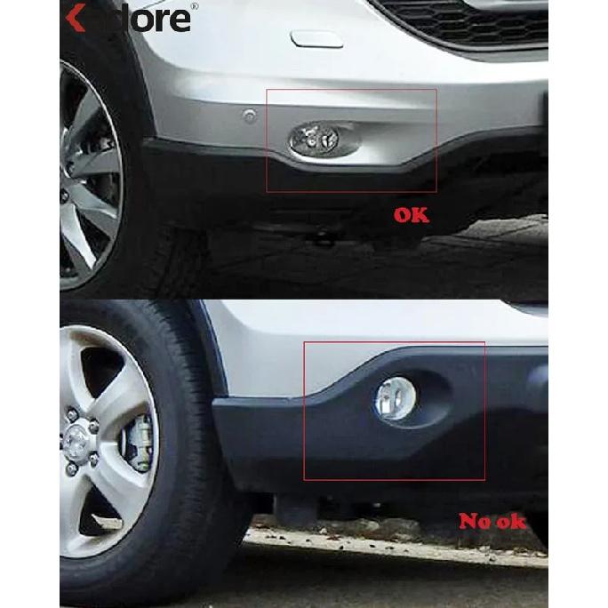 For Honda CRV CR-V Facelift 2010 2011 Chrome Car Front Fog Light Lamp Cover Trim Head Foglight Foglamp Bezel Trims Accessories