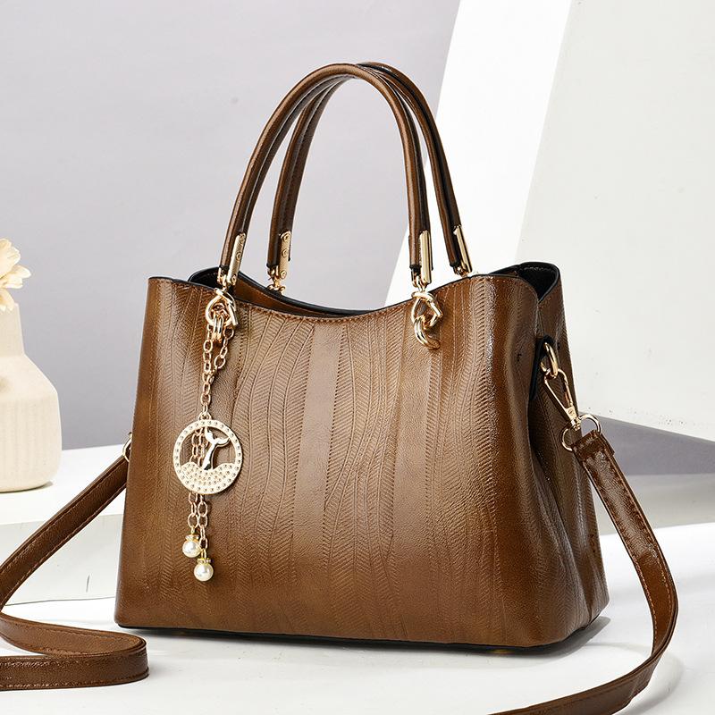 Bag Women's Bag 2025 New Simple Atmospheric Handbag Women's Fashion One Shoulder Oblique Span Bag Premium Sense Women's Retro