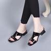 Damenschuhe mit niedrigem Absatz, Strandschuhe, Hausschuhe