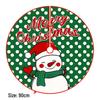 Creative Cartoon Print Christmas Tree Skirt - Festive Home & Party Decoration