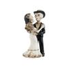 Skeleton Couple Figurine - Romantic Gothic Halloween Decor Resin Statue for Home, Desk, Yard, Party & Day of the Dead