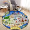 Adventure Animation Masters of the Universe Round Carpet and Rug Cartoon He-Man Pattern Home Decor Anti-slip Mat Yoga