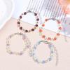 Fashion Women'S Crystal Flower Bead Bracelet Adjustable Charm Bracelet Friendship Jewelry Accessories