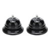 2 Pezzi Campanello di Servizio Suono Squisito Chiaro Forma Classica Lucidatura Lucida Base Antiscivolo Campanello di Chiamata per