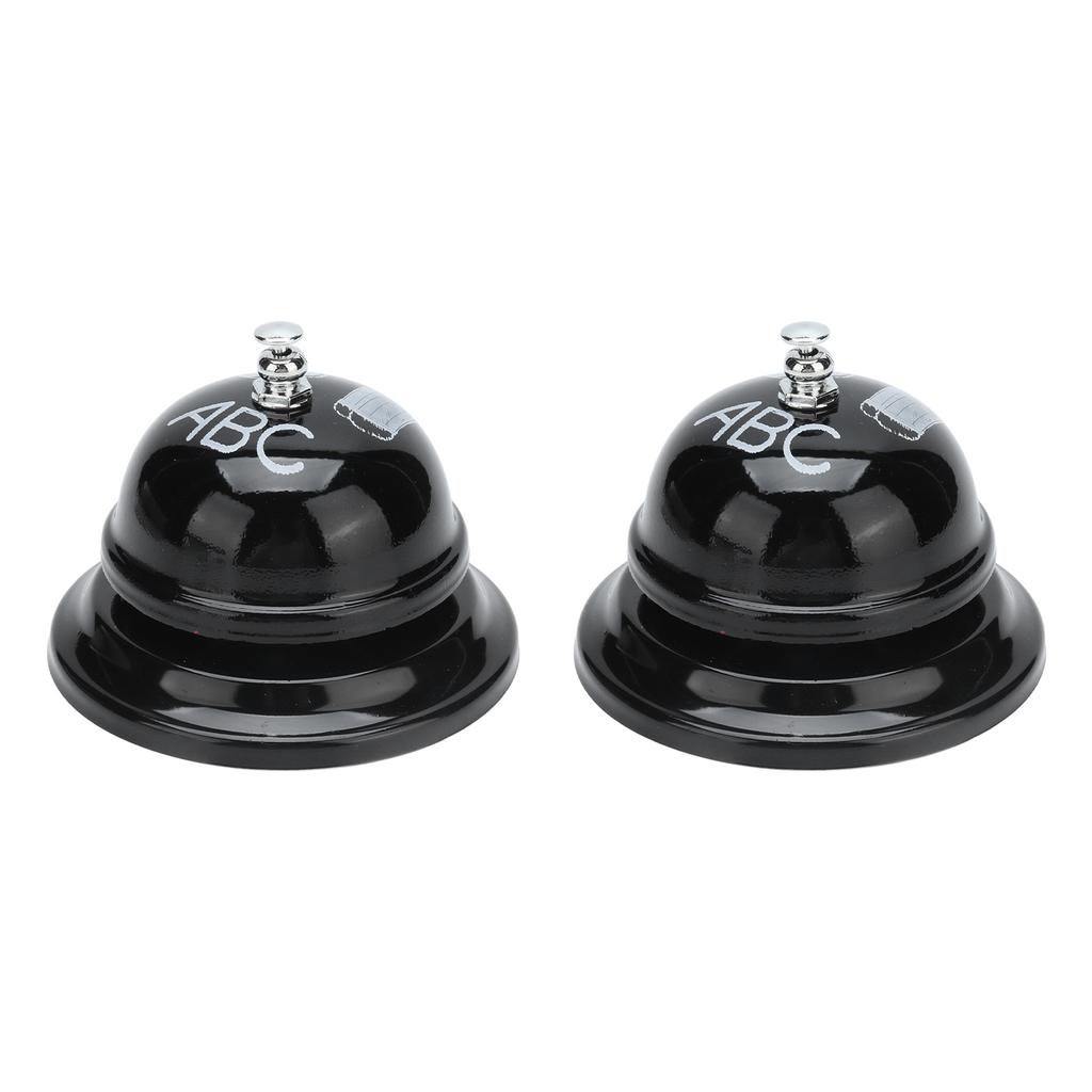 2 Pezzi Campanello di Servizio Suono Squisito Chiaro Forma Classica Lucidatura Lucida Base Antiscivolo Campanello di Chiamata per