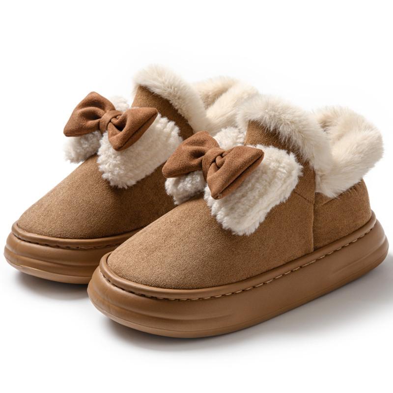 2025 New Waterproof Cotton Shoes for Women Winter Indoor Plush Warm Couple Cotton Shoes Outdoor Anti Slip Platform Women's Shoes