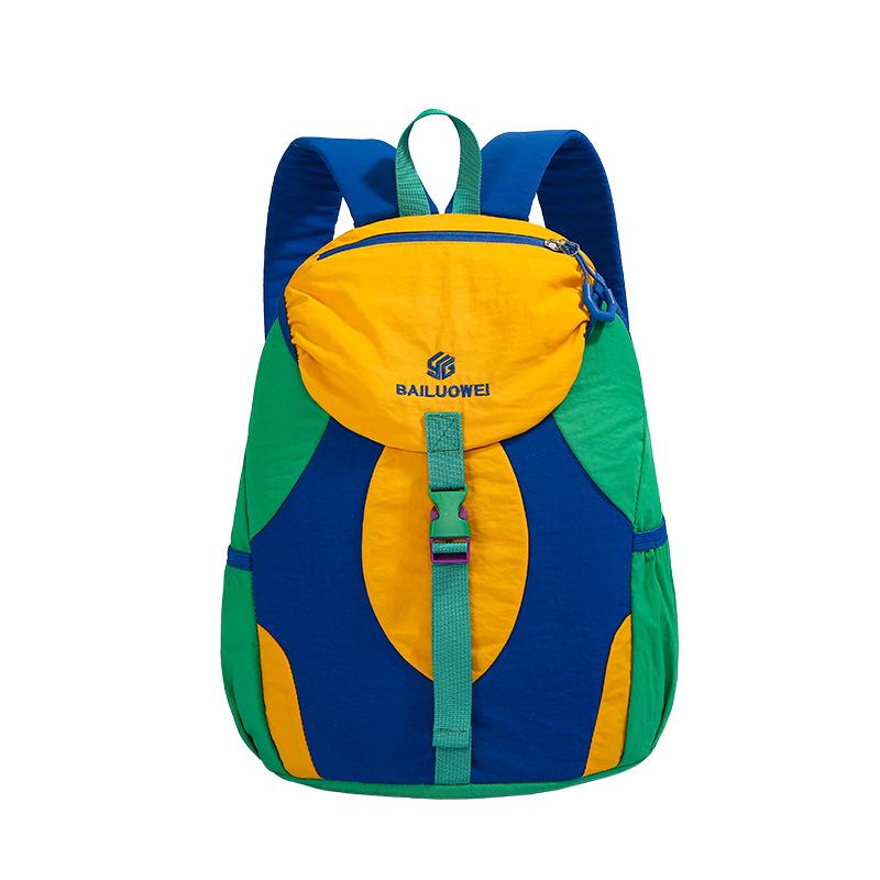 Schoolbag Dopamine Contrast Outdoor Small Backpack Men's and Women's Lightweight Leisure Sports Travel Backpack Daily Commuter Bag