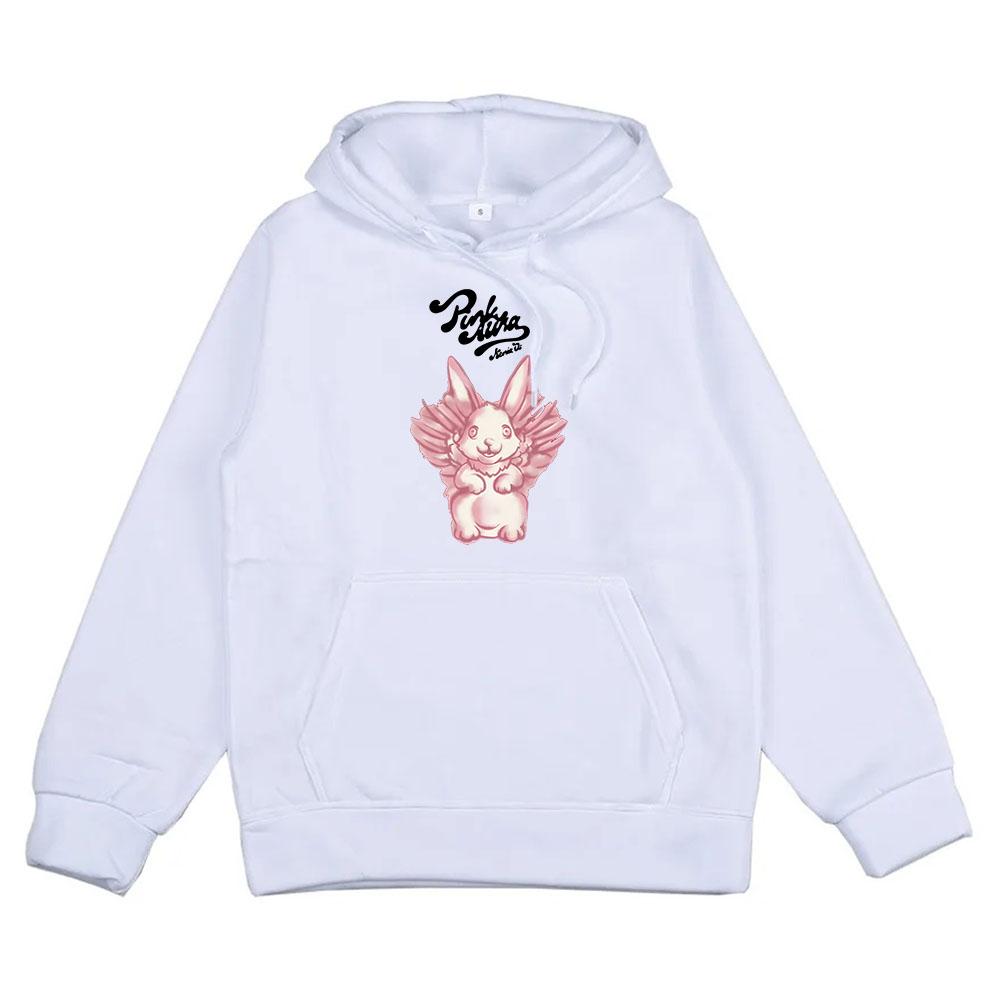 Bunny Růžová Aura Album Grafické Mikiny Zpěvačka Kenia Os Turné 2024 Mikina na Zimu Streetwear Pánské Dámské Oblečení