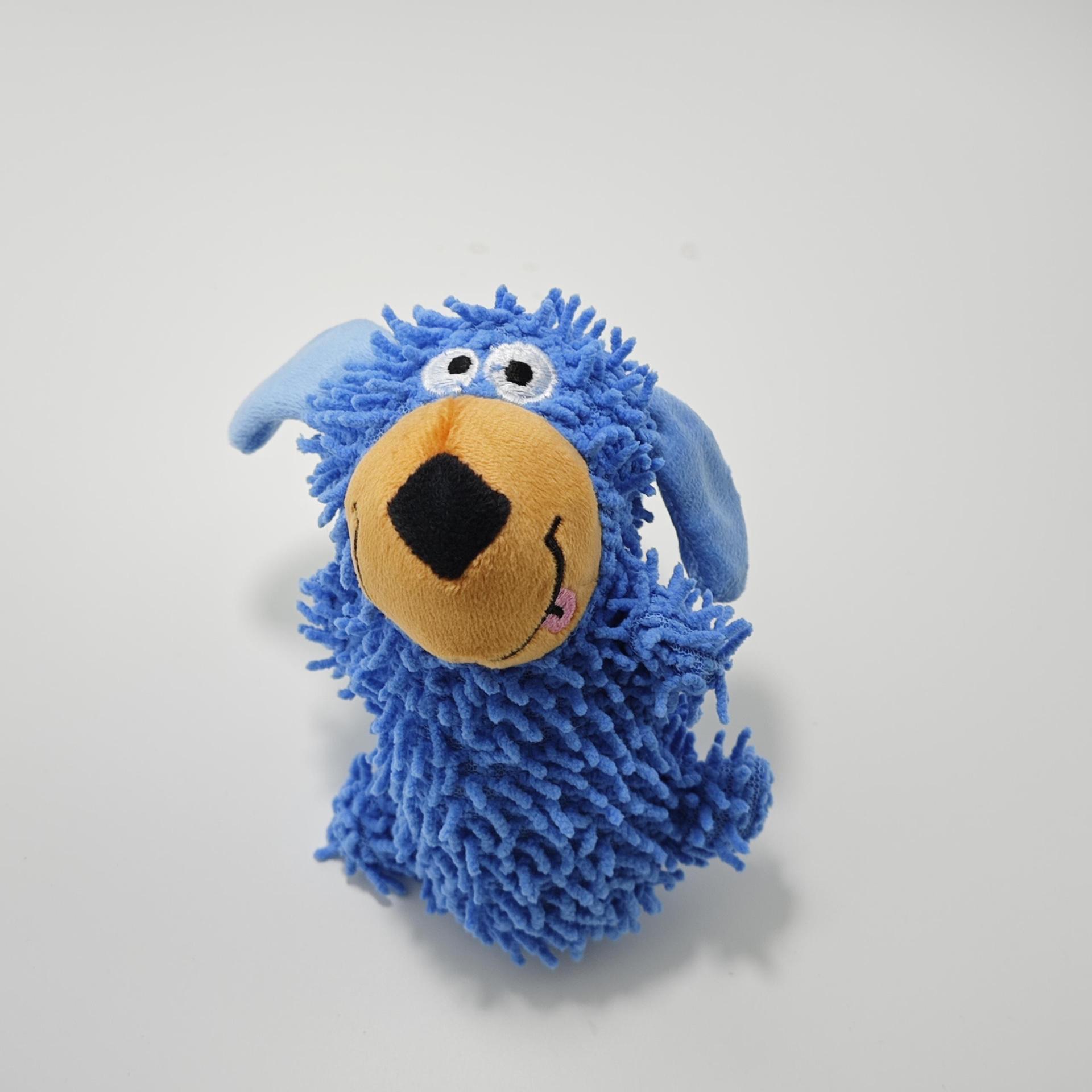 Cartoon Plush Sounding Mop Toy - Bite-Resistant Dog Play Toy