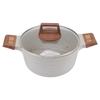 Double Ear Soup Pot Prevent Sticking Fast Heating Visible Elegant Universal Dutch Oven with Lid for