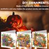 6PCS DIY Diamond Painting Greeting Card Set Halloween Theme Rhinestone Diamond Art Mosaic Postcards Creative Halloween Card Kit