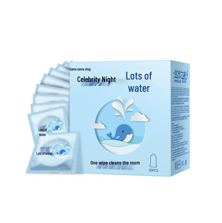 Celebrity Ultra-Thin G-Spot Condoms, Ice & Fire Combo, Small Size, Large Particles, Black