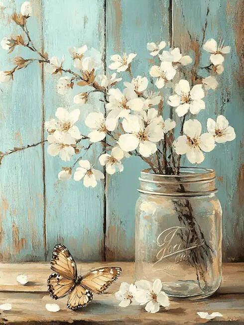Oil Painting By Numbers Flower Chair Coloring By Numbers Vase Digital Painting Daisy Canvas Handpainted Coloring DIY Kit Gift