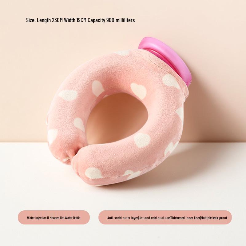 Compact Neck Water Injection Warm Bag: Hot/Cold Compress for Cervical Spine Relief