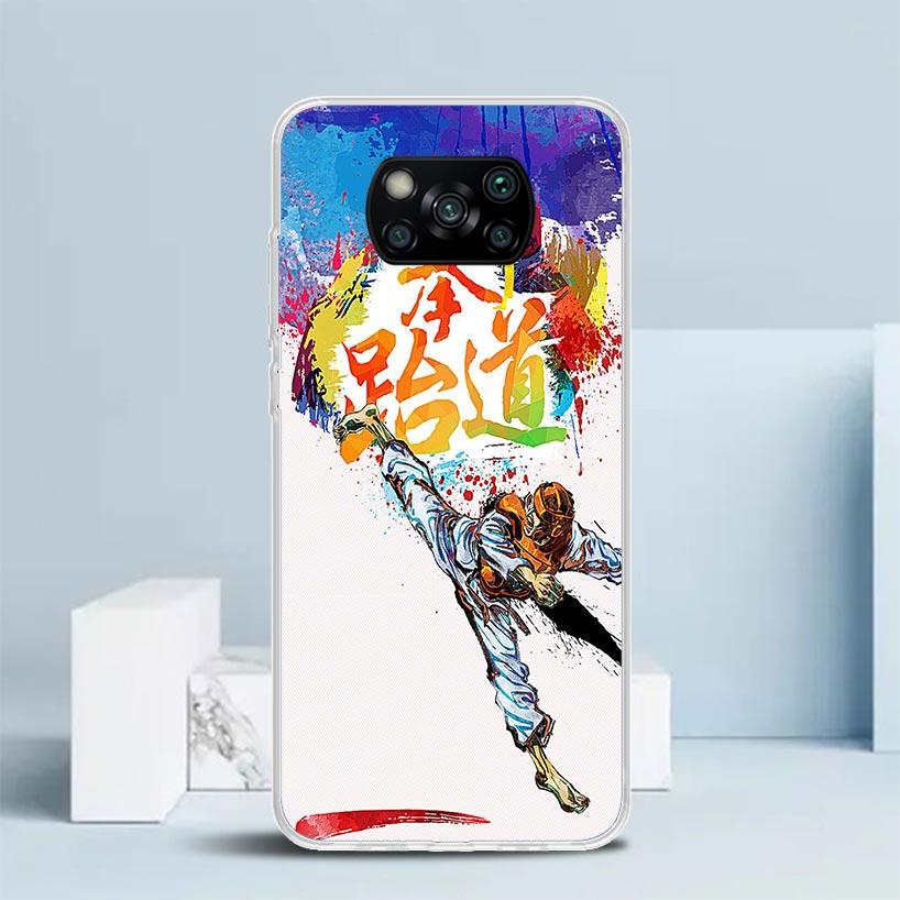 Kungfu Taekwondo Phone Case For Xiaomi Poco F7 Ultra X5 X6 X7 Pro M7 Redmi 15C 15 13C 13 12C 12 10C 10 10A 9 9C 9A 9T Cover Poco