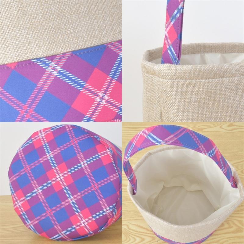 Fabric Trick or Treating Bucket Bag Friendly Halloween Party Accessory For Children Candy Collection