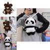 Cartoon Plush Bear Backpack With Soft Fabric For Casual Travel And Day Trips