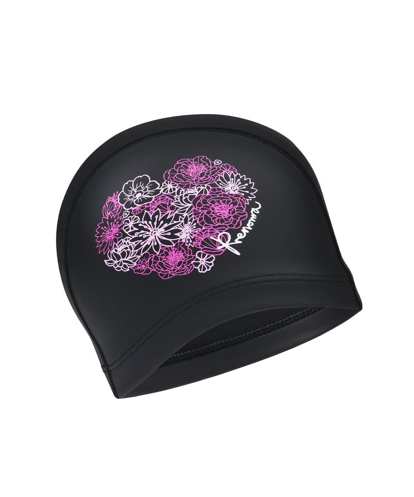 Lenomasuyeongbog Accessories Adult Heart Silky Layer Swim Cap Black Ro-Rc2G724-Bk