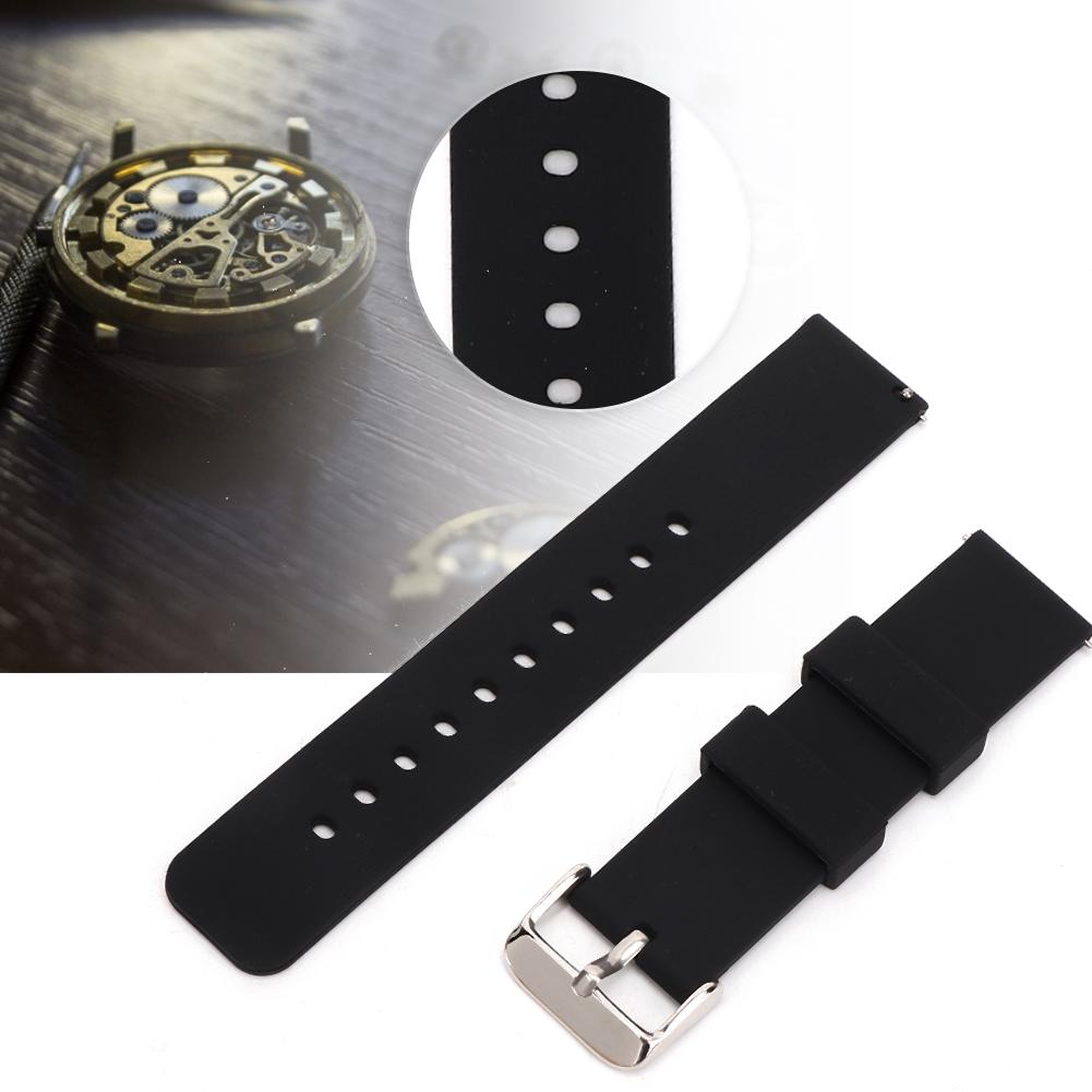 Silicone Watchband Watch Strap 20mm Quick Release Spring Bar Accessory for Amazfit Moto s1 20mm
