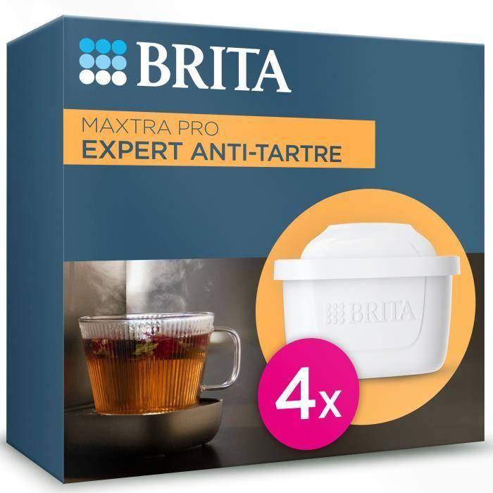 Cartouche BRITA - MAXTRA PRO Expert Anti Tartre - Pack de 4 - Jusqu'à 600L d'eau filtrée