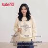 Baleno Women's Cotton Blend Floral Print Crewneck Sweatshirt