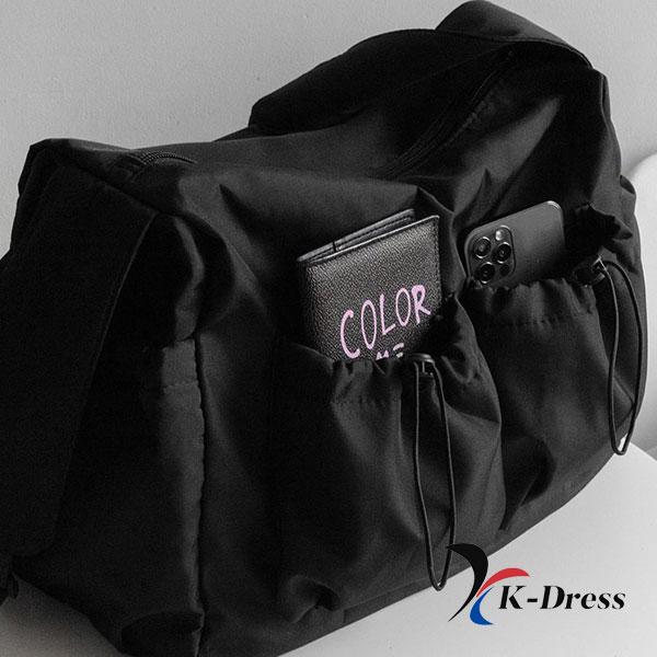 Big Cargo String Pocket Messenger Crossbody Bag (3 Colors)