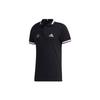 Polo Shirts Men's Black Polo Collar Moderate Straight Fit FT6765
