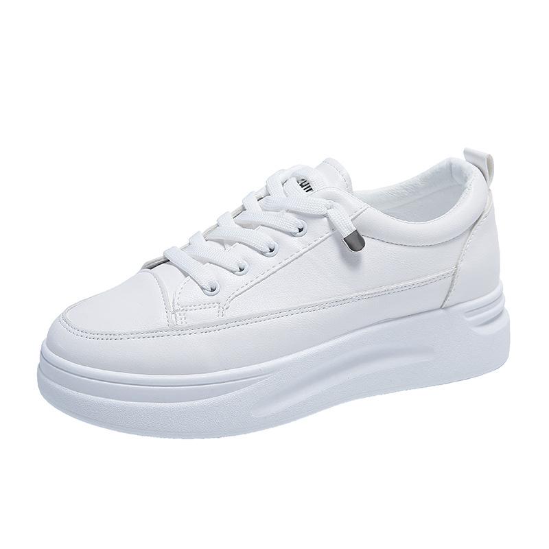 Little White Shoes Spring and Autumn Sneakers All-match Sports Comfortable Plus Velvet White Shoes