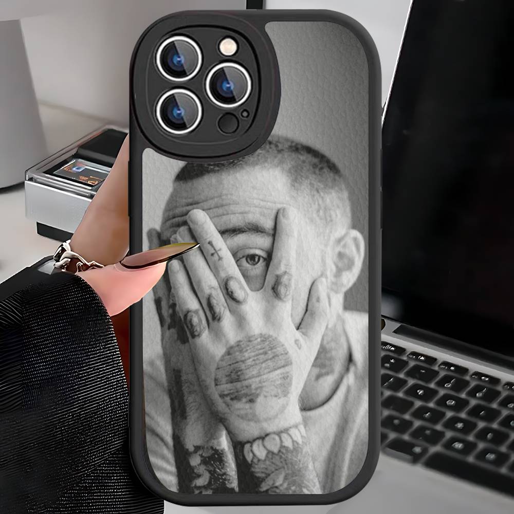 Cool M-mac Miller Phone Case For IPhone 16 15 14 11 12 13 Pro Max Plus Back Leather Shell