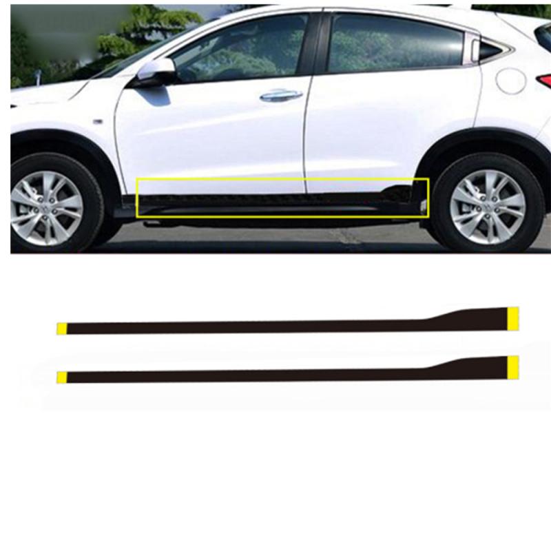 2 x Auto Seitenschweller Styling Karosserie Seitenaufkleber Kohlefaser Aufkleber 230cm Universal