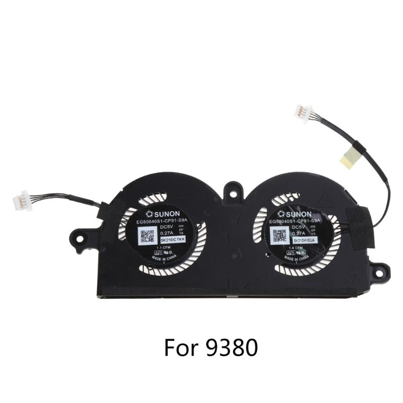 New Original Laptop CPU Cooling Fan For l PS 13 9370 9380 P82G DC5V 0.40A 4pin 4wires Laptop  Fan 980WH 0980WH