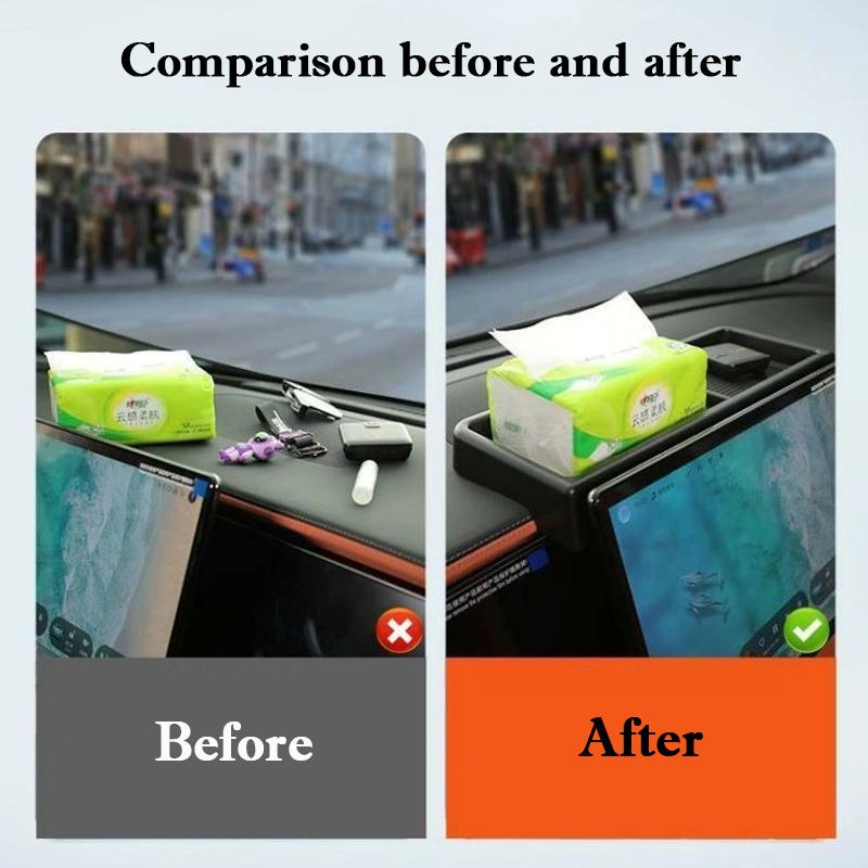For BYD Sea Lion 07 EV 2024 2025 Navigation Screen Back Storage Box trument Panel Storage Tray Car Organizer Accessories