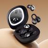 Wireless Bluetooth Earphones 2-in-1 Dual Pairs Ear Clip & In-Ear with Makeup Mirror for Couples Gift Long Battery HiFi Sound
