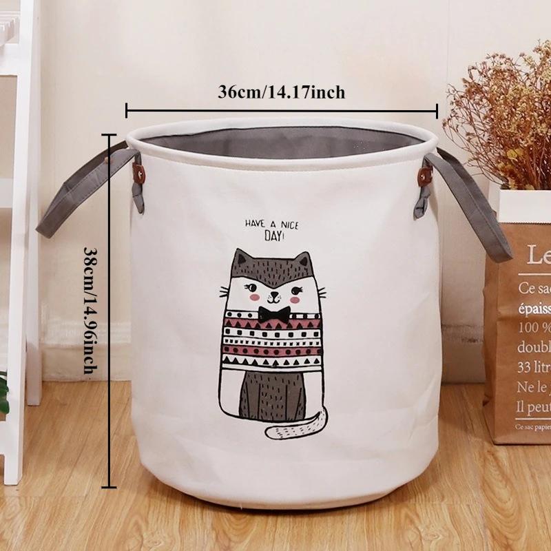 1Pc Foldable Dirty Clothes Toy Storage Basket Waterproof Storage Basket for Clothes and Miscellaneous Items