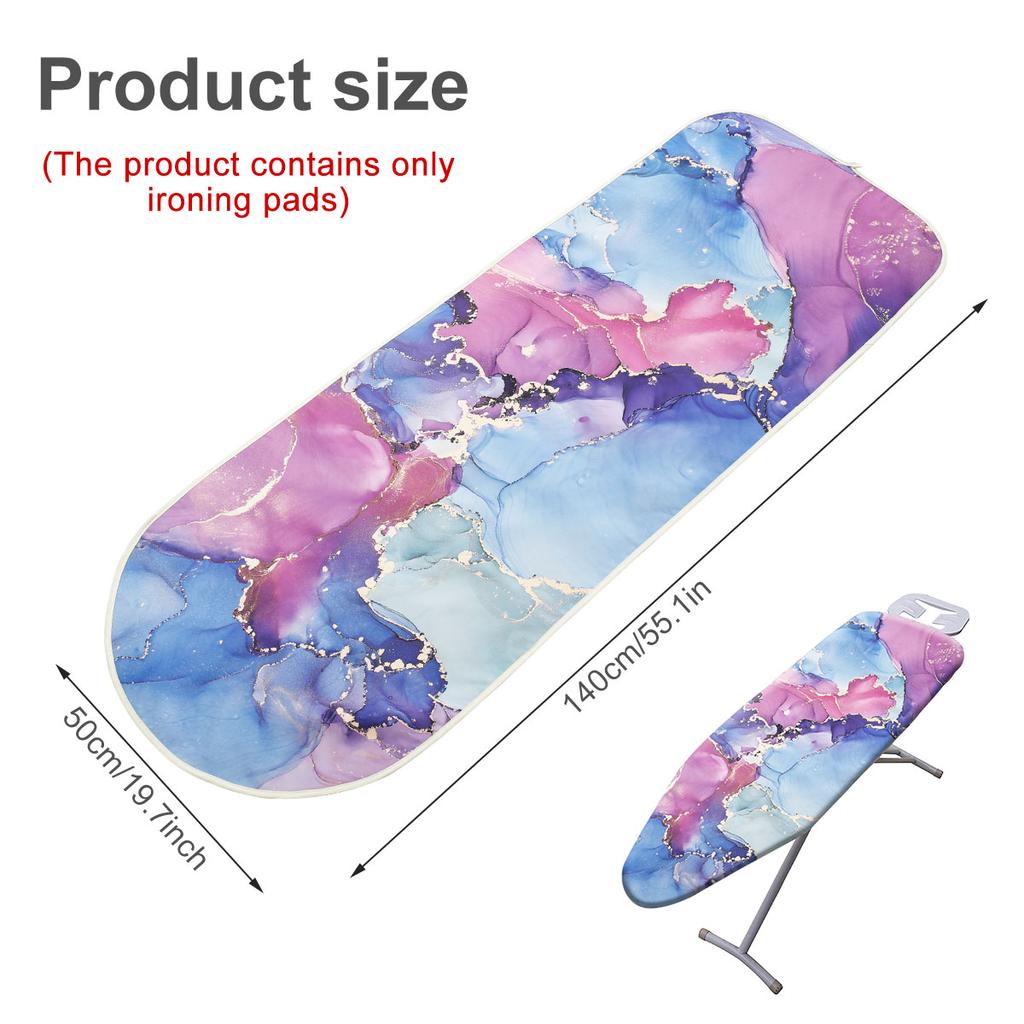 Bügeltischbezug 100% Baumwolle Bügeltischauflage Ersatz Zuhause Elastisch Verstellbar Hitzebeständig Groß Bügelbezug