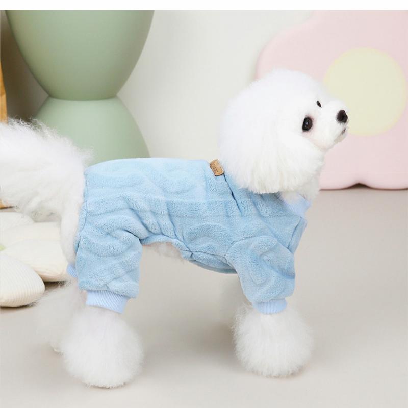 Fleece Dog Clothes Winter Warm Soft Pet Coat Jumpsuits for Small Dogs Cats Chihuahua Schnauzer Yorkshire Clothing Puppy Outfit