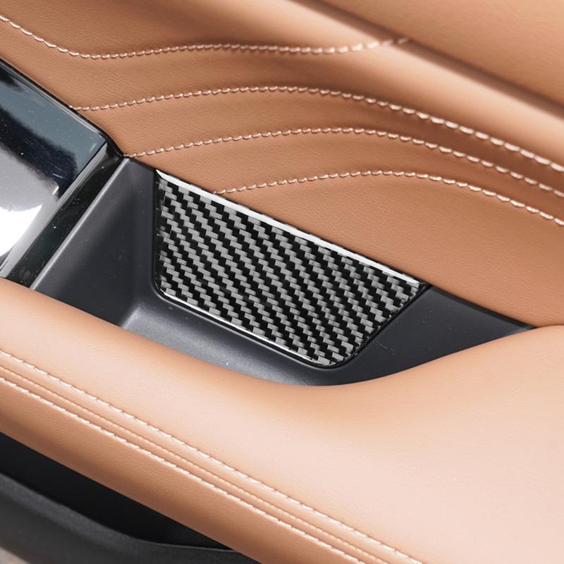 Carbon Fiber Inner Door Armrest Decoration Car Accessories Interior Cover Trim Modified Sticker For Nissan Altima Teana +