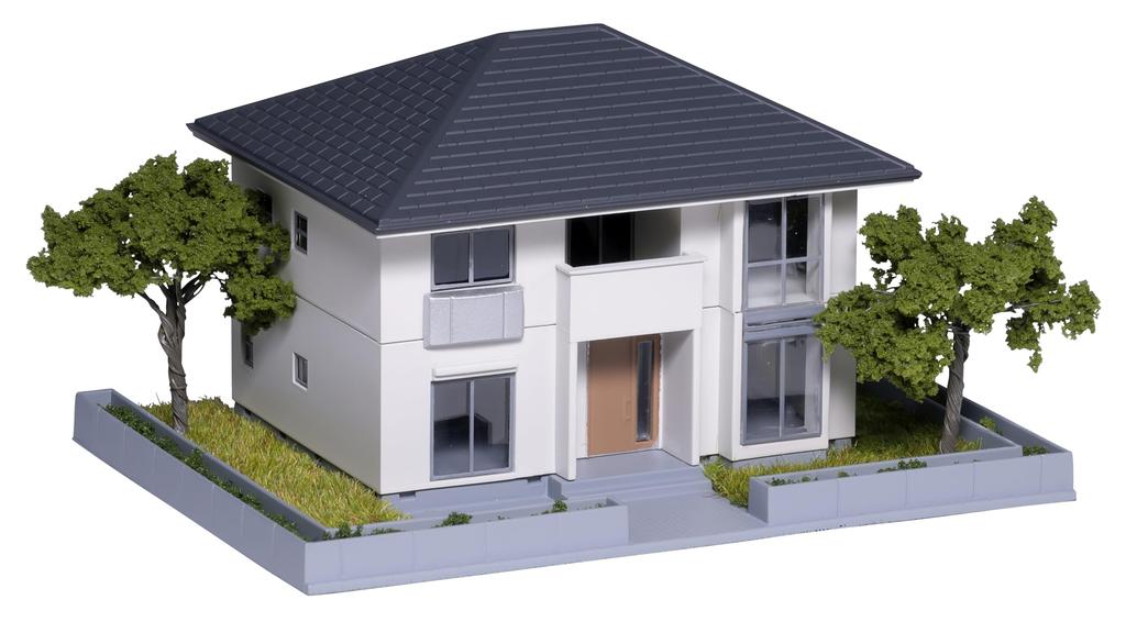 KATO N Gauge House with Garden 2 White Diorama Supplies 23-404D