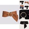 Womens Stylish Waist Belt With Single Loop Faux Leather Soft Material For Winter Fashion